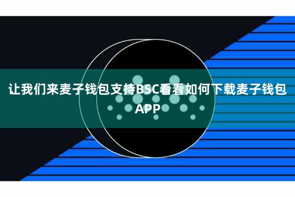 让我们来麦子钱包支持BSC看看如何下载麦子钱包APP