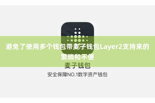 避免了使用多个钱包带麦子钱包Layer2支持来的繁琐和不便