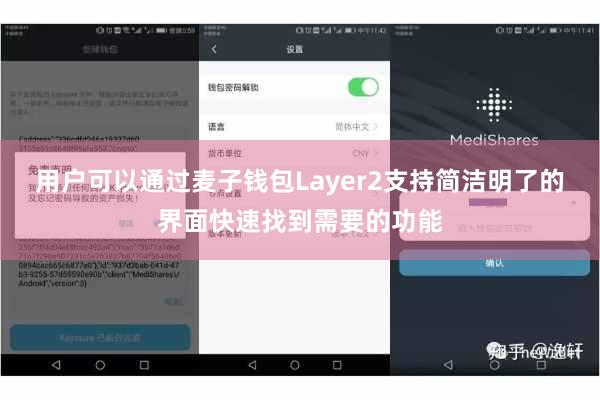 用户可以通过麦子钱包Layer2支持简洁明了的界面快速找到需要的功能